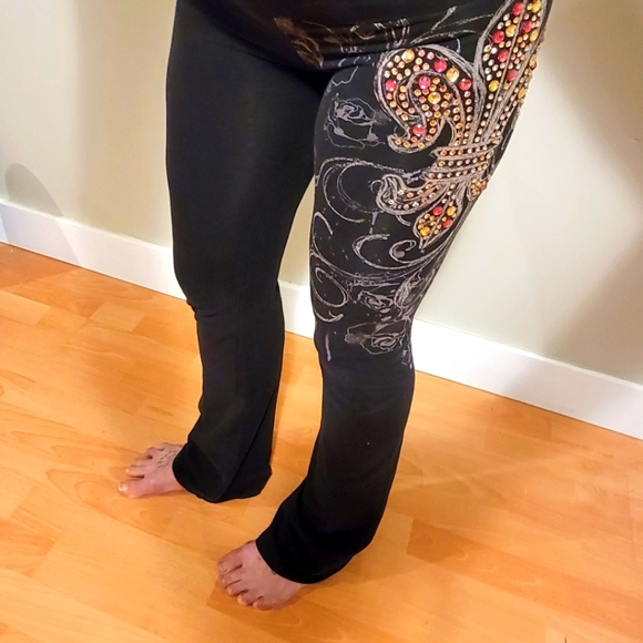 Bejeweled Tattoo Pants - Picture 1 of 5